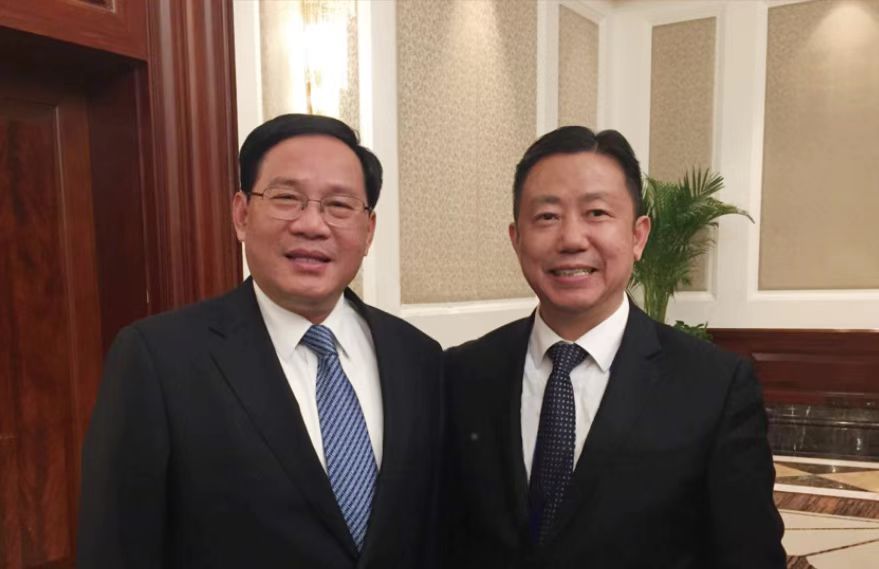 中央政治局常委、国务院总理李强与周海江合影
